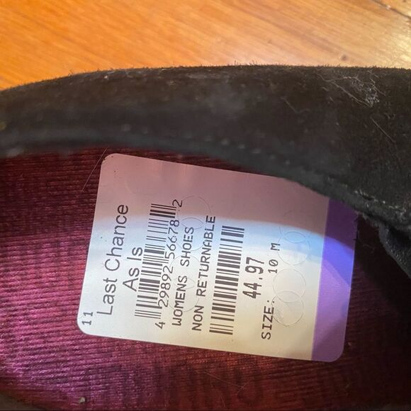 Munro "Annee" black suede zip bootie size 10 shoes - Picture 3 of 7